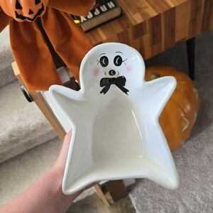 Adorable Halloween Ghost Shaped Dish, NWOT